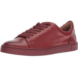 Frye Ivy Low Lace Sneakers in Red Clay